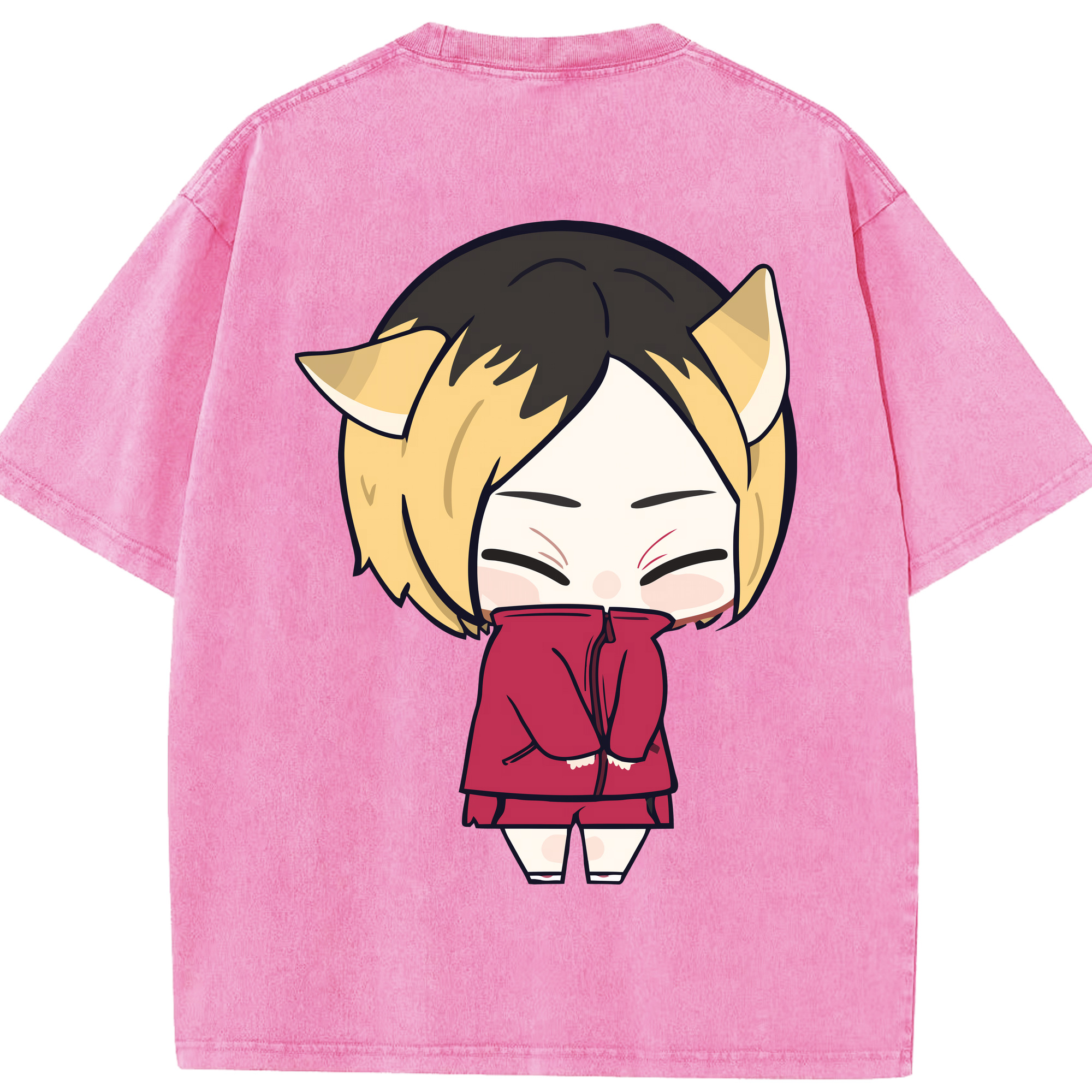 （画像用） ハイキュー!! Haikyu!! 綿100% ヴィンテージ風 半袖Tシャツ（背面プリント）